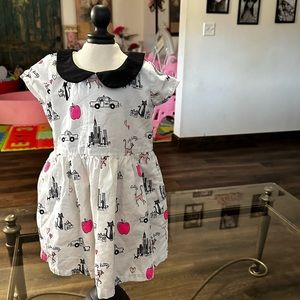 Childrens  Place 18-24M Girls White Kitty Short Sleeve Formal
Dress With Tulle